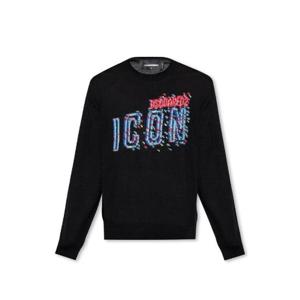 Dsquared2 로고 인타르시아 니트 크루넥 스웨터 S79HA0014S18323 961 TP943929880
