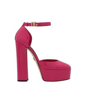 Dolce   Gabbana 라운드 토 폴리시드 플랫폼 뮬 CD1727A1037 80411 TP943333481