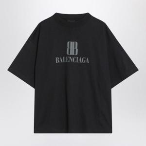 발렌시아가 반팔 티셔츠 818431TSVU4 1083 BLACK