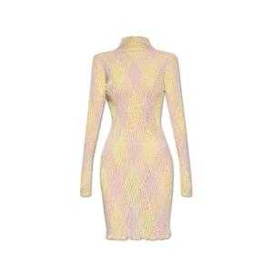 Burberry 아가일 골지 니트 긴팔 드레스 8081058S24UV032 B8789 TP944659981