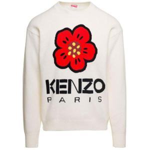 Kenzo Boke 플라워 로고 인타르시아 크루넥 스웨터 FD65PU4273LD 02 TP944665895