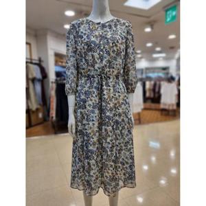 BCBG 세이브존02 에드 프린트 허리 스트링 원피스 B5B3O674