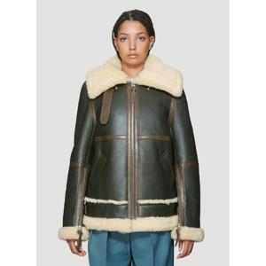 25 FW 아크네 여성 Long Raf Shearling Jacket acn0238004grn