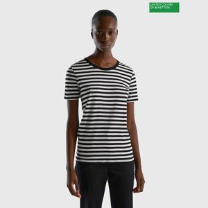 [베네통] Striped short sleeve t-shirt 3F_3OA6E16A0_BK