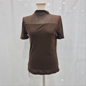 [밸리걸]시스루 하이넥 반팔 티셔츠 608250_YS