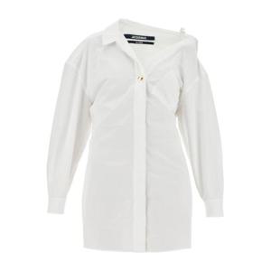 자크뮈스 미디 원피스 243DR0941520100 WHITE