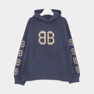 발렌시아가 남성 후드 티셔츠 96784153