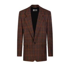 Saint Laurent 체크 싱글 브레스티드 재킷 842593Y3J59 2034 TP946605168