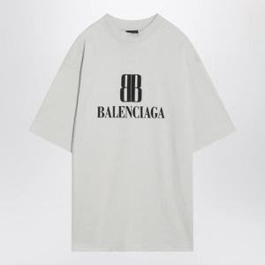 발렌시아가 반팔 티셔츠 764235TSVU4 White