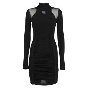 Versace 진스 꾸뛰르 메시 패널 롱 슬리브 미니 드레스 73HAO919J0007 899 TP946805623