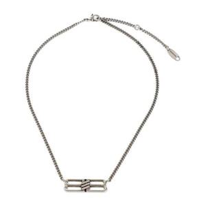 Balenciaga BB 아이콘 로고 참 목걸이 696223TZ99I 0911ANTIQUESILVER TP936577483
