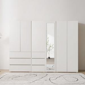 보루네오 마르체 모엔 2500 전신거울 시스템 서랍 옷장 B세트 BKC837C (착불)