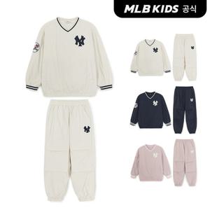 [MLB키즈 공식] 25FW 스트릿 베이직 쿠퍼스 로고 우븐 맨투맨세트 (3color) 7AS2B1156