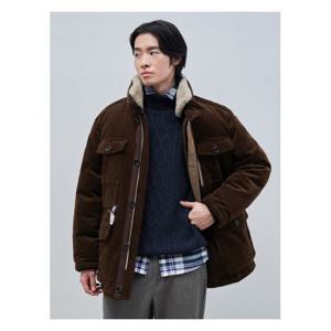 [빈폴멘]코듀로이 카라코람 다운  브라운 (BC4Z38C27D) .