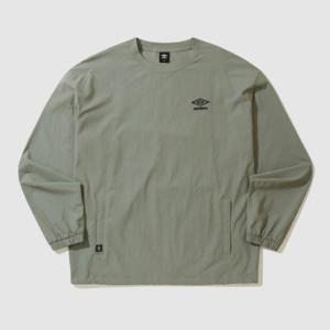 엄브로긴팔티 LQC UP321CWT97-GKA 클래식 스트레치 우븐 긴팔 피스테 / GREY KHAKI