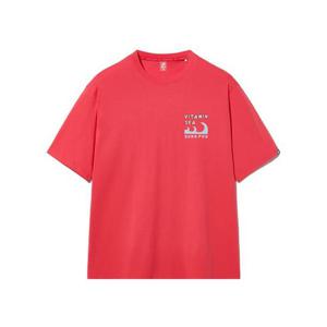 휠라 공용 유니 CP 아스킨 그래픽 티셔츠 FS2RSH2403X-RED