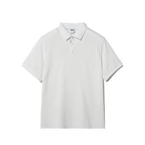 휠라 공용 베이직 면피케 카라티셔츠 FS2TSH2231U-OWH