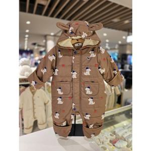 [블루독베이비] 25 FW(BR)도기올오버 패딩 우주복(45A1360301)점퍼 신생아 유아 아가옷 백일 돌 선물 조카