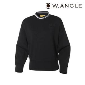 [와이드앵글]   WWU22261Z1 여성 WAGLE 맨투맨 티셔츠 (Black)