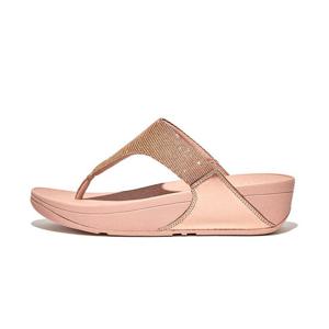 핏플랍 여성 쉬머 토포스트 샌들 FZ8-323 Rose Gold