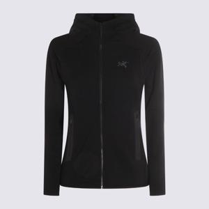 아크테릭스 블랙 후드 풀 집업 재킷 X000008535 BLACK
