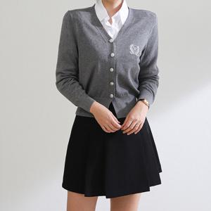 [올리비에스클로젯]자수 포인트 브이넥 가디건_O2502CD016A_R