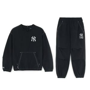 MLB키즈 스트릿 아트웍 우븐 맨투맨 세트 (7AS2B125450BKS)