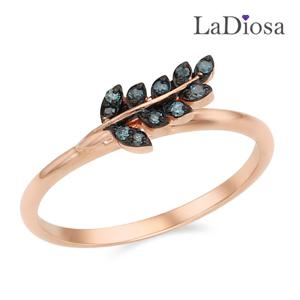 라디오사 18K 청다이아 여성반지 LK18F-526R