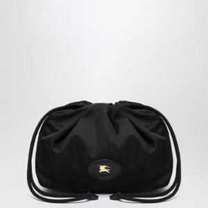 BURBERRY Reversible pouch in black nylon with Check pattern 8111317117221XLBURBE-A1189