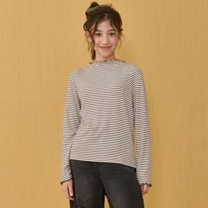 [오션스카이]여아 스트라이프 프릴 반넥 긴팔티셔츠-EFJG5172C0A