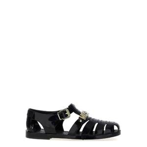 Moschino 로고 레터링 젤리 샌들 MB16501G0NG20 000 TP948272567
