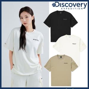 디스커버리 24SS 신상/공용 포켓 반팔 맨투맨 DXTR75043-GSAN