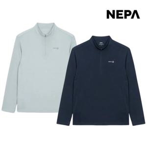 네파 남성 봄 여름 시원한 린넨 냉감 긴팔 집업 티셔츠 7K35400