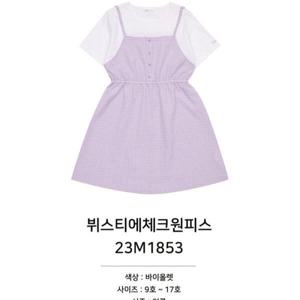 [소이]뷔스티에체크원피스/23M1853