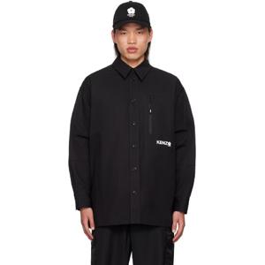 25 FW 겐조 남성 블랙 겐조 파리 보크 플라워 2 0 셔츠 242387M192009
