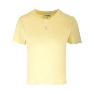 메종키츠네 반팔 티셔츠 756387 Free Chalk yellow