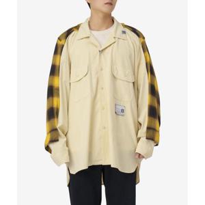 메종 미하라 야스히로 긴팔 셔츠 A10SH076YELLOW DOM