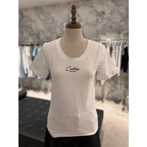 보브 VOV 엠브로 로고 자수 U넥 티셔츠 (7155240004)