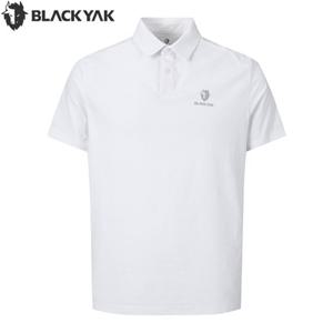 [블랙야크]남성 봄여름 베이직 카라 반팔티 쿨원사 데일리 티셔츠 1BYKTMU001 WH
