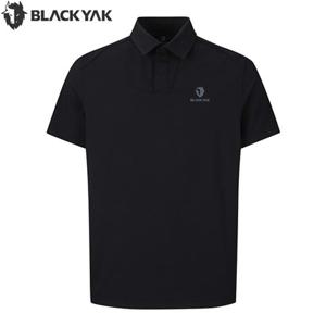[블랙야크]남성 봄여름 베이직 카라 반팔티 쿨원사 데일리 티셔츠 1BYKTMU001 BK