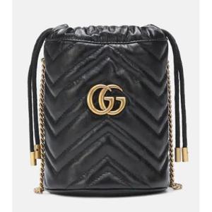 구찌 GG Marmont 미니 레더 버킷백 P00398955
