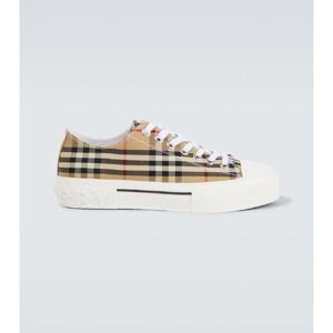 버버리 Burberry Check 캔버스 스니커즈 P00888011