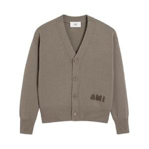 AMI Paris 아미 자수 가디건 E25HKC163KN0063
