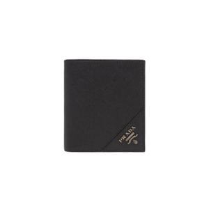 프라다 사피아노 레더 지갑 블랙 2MO004-QME-F0002