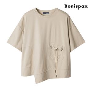 보니스팍스  포켓 포인트 언발 반팔 티셔츠 (XP4TS023M0)