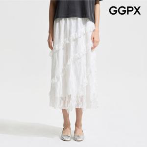 [지지피엑스]사선 캉캉 레이스 스커트 (GP5SK001F)