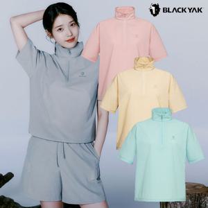 블랙야크 아이유착장 여성 기능성 쿨메쉬 여성 아이스프레쉬A 집업 반팔티 1BYZTMU509