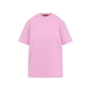 구찌 반팔 티셔츠 788093XJG5R5967 PINK DOM