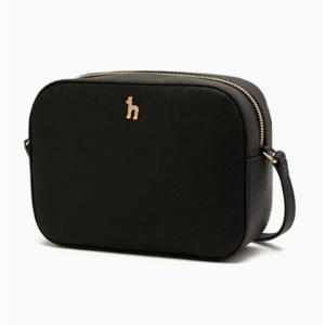 [헤지스ACC] 블랙 가죽 큐빅 퍼피 카메라백 HIWA5F180BK