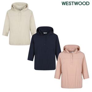 [웨스트우드]우먼 에어핏 후드 라운드티 WO2WCTR440